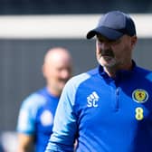 GLASGOW, SCOTLAND - JUNE 16: Scotland Manager Steve Clarke during a Scotland training session at Lesser Hampden, on June 16, 2023, in Glasgow, Scotland.  (Photo by Craig Foy / SNS Group)