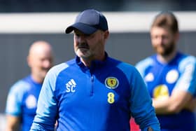 GLASGOW, SCOTLAND - JUNE 16: Scotland Manager Steve Clarke during a Scotland training session at Lesser Hampden, on June 16, 2023, in Glasgow, Scotland.  (Photo by Craig Foy / SNS Group)