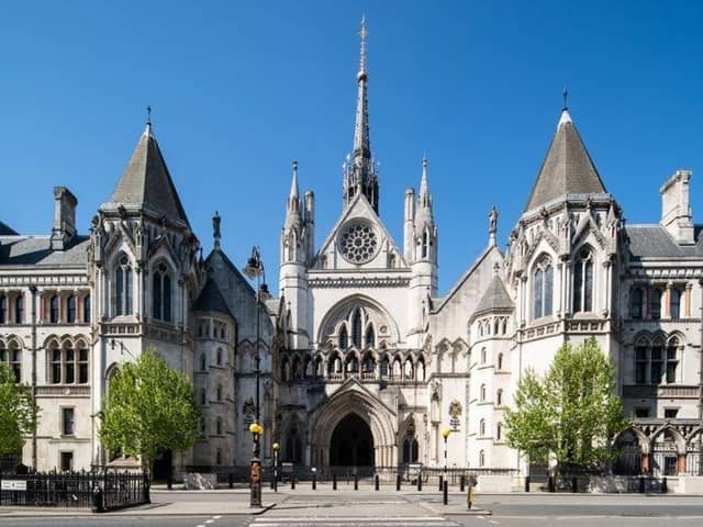 The Royal Courts of Justice in London, as judges are set to give their ruling on a High Court challenge over the Government's handling of the sale of collapsed energy firm Bulb.