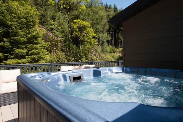 Hot tubs with views at Argyll Holiday Parks