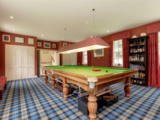 Billiards room.