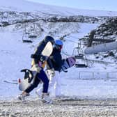 As Scotland braces itself for snow and cold temperatures, skiiers and snowboarders take to the piste at Glenshee Ski Centre. Picture: Lisa Ferguson