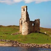 Ardvrek Castle is in the national scenic area of Assynt-Coigach.