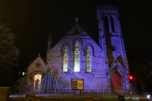 The installation is entitled Deeply Woven