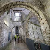 The interior basement level of Glasgow School of Art's Mackintosh Building. Picture: Jane Barlow/PA Wire