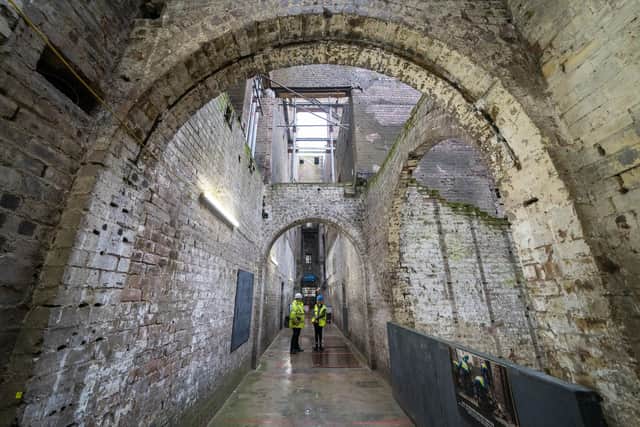 The interior basement level of Glasgow School of Art's Mackintosh Building. Picture: Jane Barlow/PA Wire