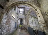 The interior basement level of Glasgow School of Art's Mackintosh Building. Picture: Jane Barlow/PA Wire