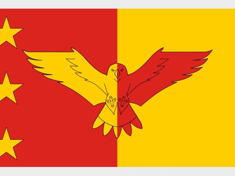 This design was originally unveiled as the Flag of Sutherland in February 2018, but was placed on hold due to backlash from residents. A public vote in October 2018 led to the retirement of this flag.