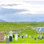 The Bragar Cemetery on Lewis which is being threatened by coastal erosion. PIC: Barvas Estate Trust.