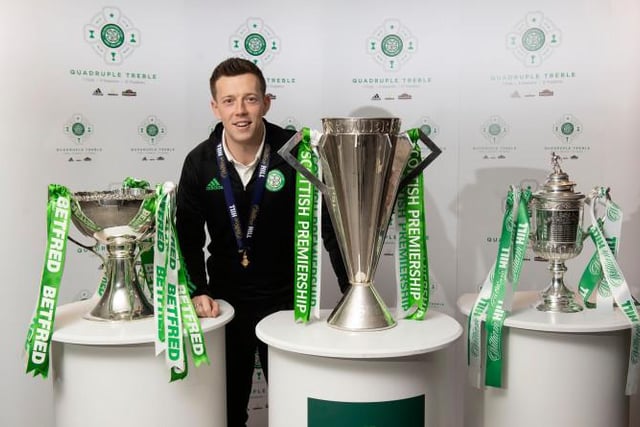 How many domestic trebles have Celtic won?