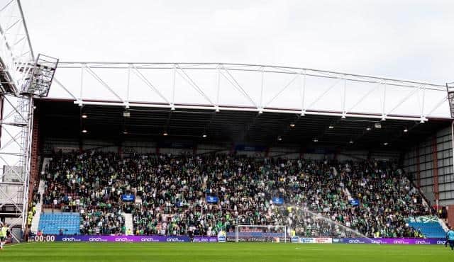 Hibs fans will again pack out Tynecastle for the derby. (Photo by Ross Parker / SNS Group)