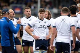 Rory Darge during a Scotland Rugby training session at the Hive Stadium on Friday.