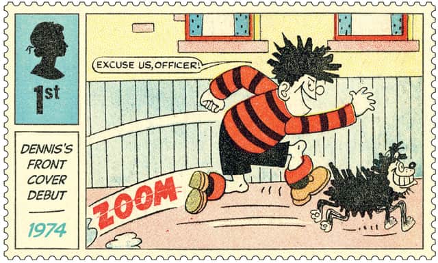 Dennis the Menace: New Royal Mail stamps celebrate the Beano cartoon icon - how old is Dennis the Menace? (Image credit: Royal Mail/PA Wire)