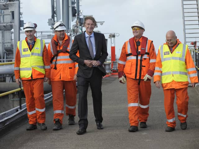 Sir Jim Ratcliffe pictured at the vast Ineos plant in Grangemouth. Picture: Andy Buchanan/AFP/Getty Images