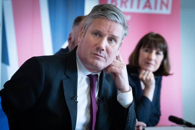 Labour leader Sir Keir Starmer chairs a meeting with shadow chancellor Rachel Reeves. Picture: Stefan Rousseau/PA Wire