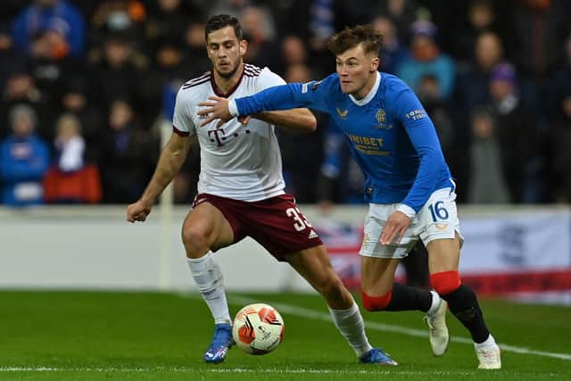 Nathan Patterson made a bright contribution for Rangers as a substitute against Sparta Prague when he was deployed in an advanced midfield role. (Photo by PAUL ELLIS/POOL/AFP via Getty Images)