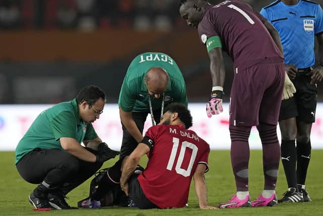 Liverpool's Mo Salah picked up an injury playing for Egypt at AFCON.