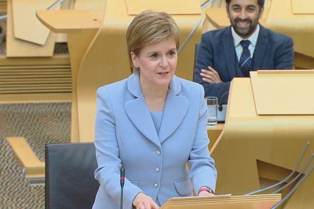 Nicola Sturgeon leapt on Dominic Cummings’ testimony as an opportunity to attack the UK government when the evidence shows the outcomes north and south of the Border were the same, says John McLellan (Picture: Scottish Parliament)