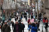 Shoppers on Buchanan Street in Glasgow