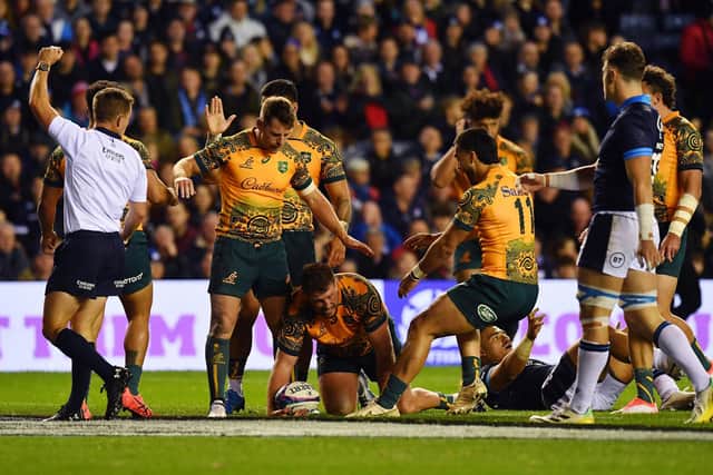 Australia recorded a 16-15 win over Scotland at BT Murrayfield.