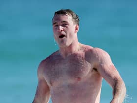 Stuart Hogg says he swims in the sea nearly every day. Picture: David Davies/PA Wire.