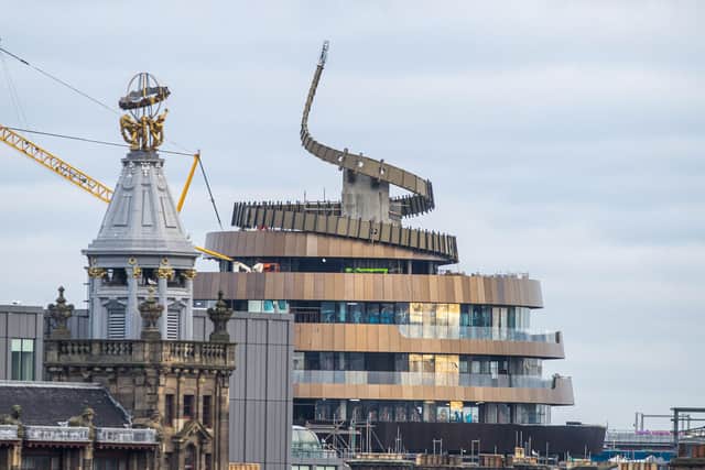 The W Edinburgh hotel under construction at the city's St James Quarter development. Picture by Lisa Ferguson
