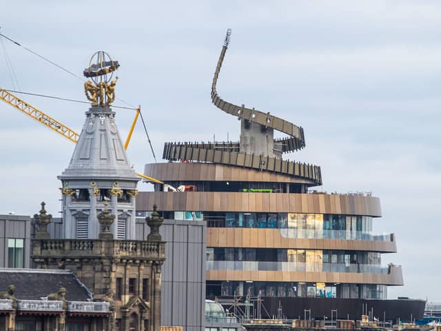 The W Edinburgh hotel under construction at the city's St James Quarter development. Picture by Lisa Ferguson