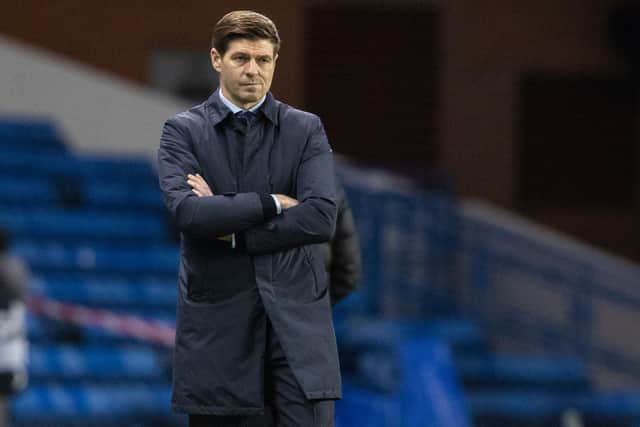 Rangers managed Steven Gerrard issued his support to Bakayo Saka. (Photo by Alan Harvey / SNS Group)