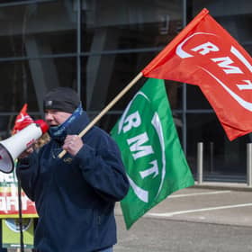RMT Scottish organiser Mick Hogg described the Scottish Government's public sector pay policy as a "blatant attack on free collective bargaining". Picture: Robert Perry/PA