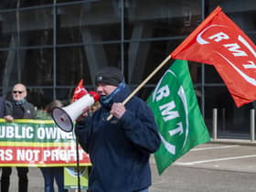 RMT Scottish organiser Mick Hogg described the Scottish Government's public sector pay policy as a "blatant attack on free collective bargaining". Picture: Robert Perry/PA