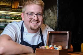 Jack Coghill -  the “Jack” in Jack O’ Bryans Bar & Kitchen in Dunfermline - has devised his new desserts ahead of the busy festive period (Pic: Jim Payne)