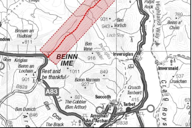 A new road through Glen Kinglas is among the 11 options. Picture: Transport Scotland