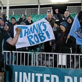 Rob Harley with the Glasgow Warriors supporters following the win over Zebre at Scotstoun. (Photo by Craig Williamson / SNS Group)