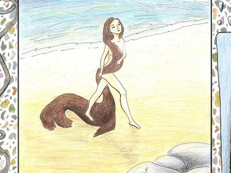 Selkies are seal creatures that reside in the sea yet can adopt human forms if they shed their seal coats on land. They are described as very attractive in human form and were known to intermarry with humans in coastline towns and villages. However, their loyalty is to the sea and they tend to return quickly, unless the human has been able to hide their seal coat which is needed for retransformation. Even if a Selkie forms a loving family on the land, they will always return to the sea if they get the chance.