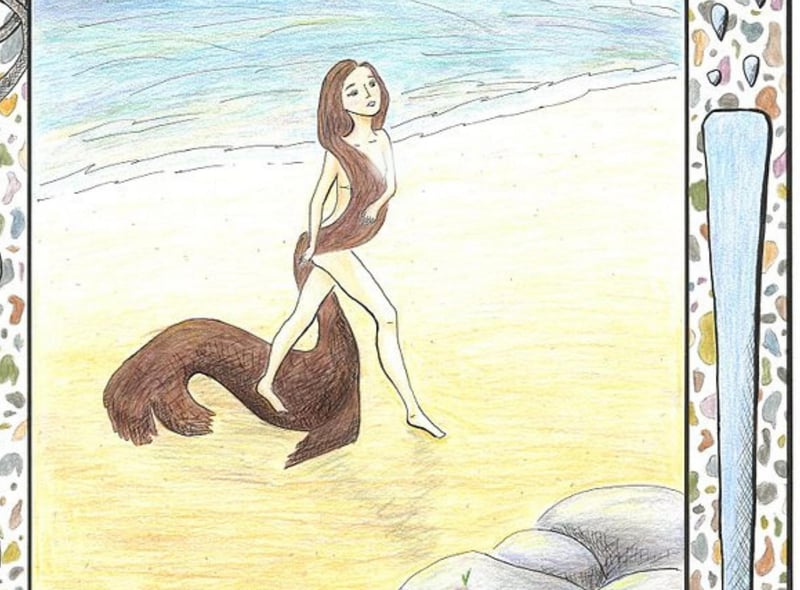 Selkies are seal creatures that reside in the sea yet can adopt human forms if they shed their seal coats on land. They are described as very attractive in human form and were known to intermarry with humans in coastline towns and villages. However, their loyalty is to the sea and they tend to return quickly, unless the human has been able to hide their seal coat which is needed for retransformation. Even if a Selkie forms a loving family on the land, they will always return to the sea if they get the chance.