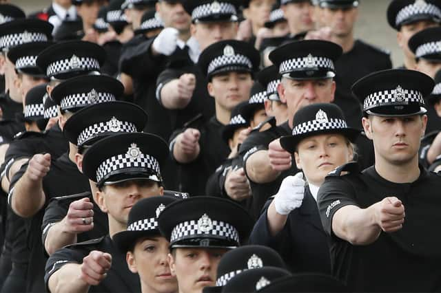 Pre-lockdown Stock image of a passing-out parade at the Scottish Police College in Tulliallan. Picture: Danny Lawson/PA Wire