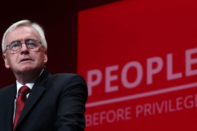Shadow chancellor John McDonnell says that the Labour party is "more divided than ever" under Sir Keir. Photo: Gareth Fuller/PA Wire
