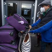 Chun Wong and daughter Kiernan, 8, were the first passengers to go into quarantine hotels in Scotland.