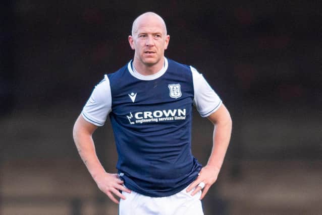Charlie Adam cuts a frustrated figure during Dundee's defeat to Ayr United at Somerset Park, on November 21, 2020 (Photo by Mark Scates / SNS Group)