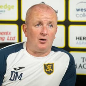 Livingston manager David Martindale talks to the media during a Livingston press conference at The Tony Macaroni Arena on July 09, 2021, in Livingston, Scotland (Photo by Ross MacDonald / SNS Group)