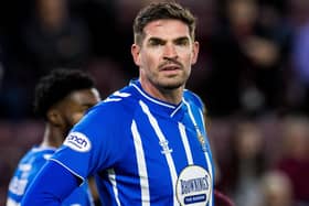 Kyle Lafferty has been fined by Kilmarnock over his alleged use of sectarian language.  (Photo by Ross Parker / SNS Group)