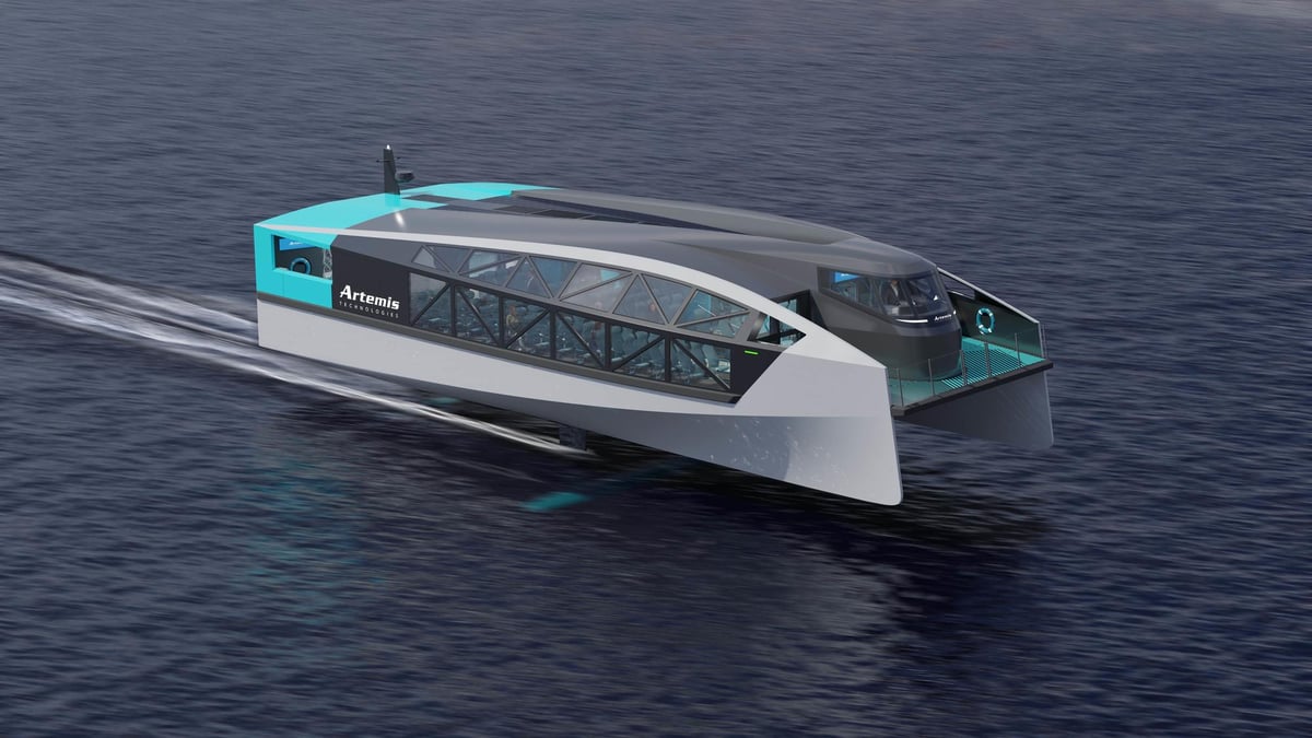 Design plans for 100% electric ‘flying’ ferry unveiled