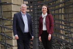 Ian Waddell, chief scientific officer, and Clare Doris, chief operating officer, of Cumulus. Picture: Stewart Attwood