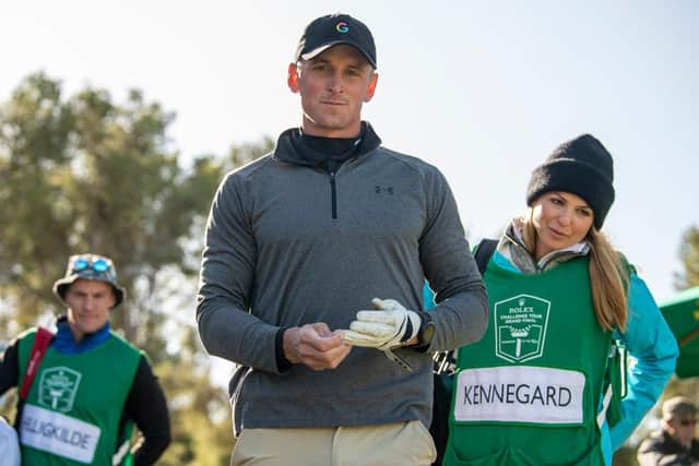 Jesper Kennegard walks off the first tee at T-Golf & Country Club in Mallorca. PIcture: Octavio Passos/Getty Images.