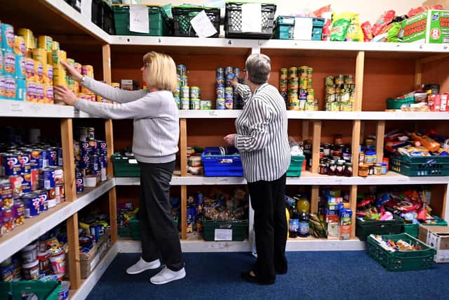 Volunteers at a Glasgow foodbank. Image: John Devlin