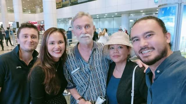 Sam Tasker (Mr Fitton's son-in-law), Leila Fitton (his daughter), Jim Fitton, wife Sarijah, and son Joshua.