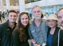 Sam Tasker (Mr Fitton's son-in-law), Leila Fitton (his daughter), Jim Fitton, wife Sarijah, and son Joshua.
