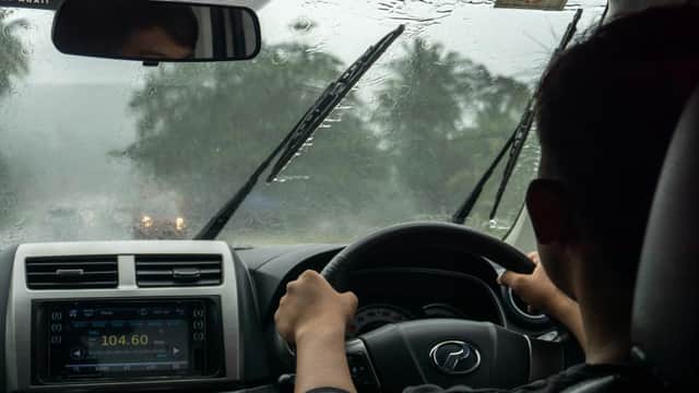 You can't be sure of good weather on the day of your test so try to practise in as many types of weather as possible