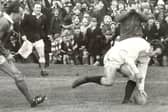 Eric Grierson running the line at Murrayfield