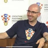 Marc Rochon, the Scottish-born video analyst for the Croatian national side, during an interview with the HNS podcast.